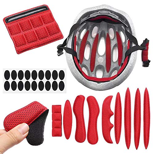 Mtghyare Universal Bike Helmet Foam Pads Padding Kit Set Replacement Cycling Padding Pads Cushions For Bike Cycling Helmet